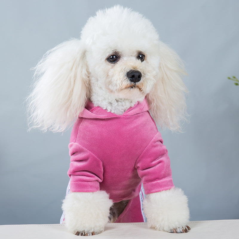 Casual Clothes Teddy Clothes One-piece Pet Four-legged Clothes