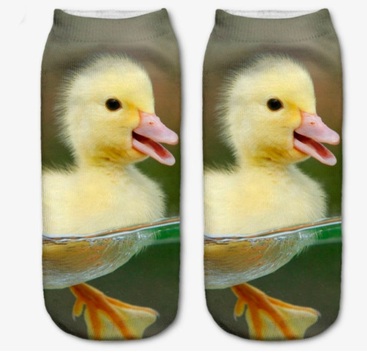 Cartoon Three-Dimensional Socks Animal Print Socks