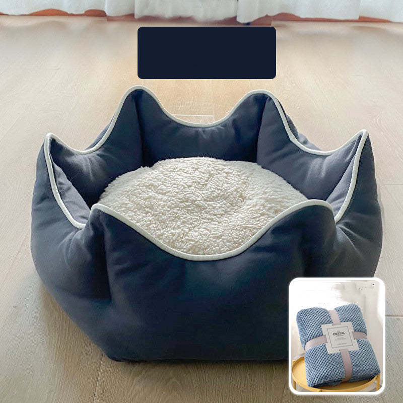 Warm Cat Litter Cat Bed Removable And Washable Princess Bed House All Seasons