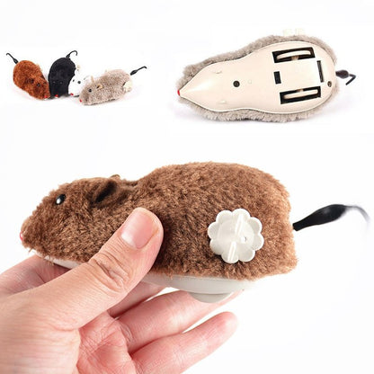 Clockwork mouse cat toy