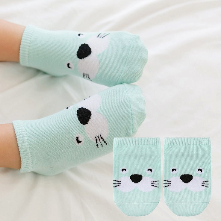 Cartoon children animal party boat socks