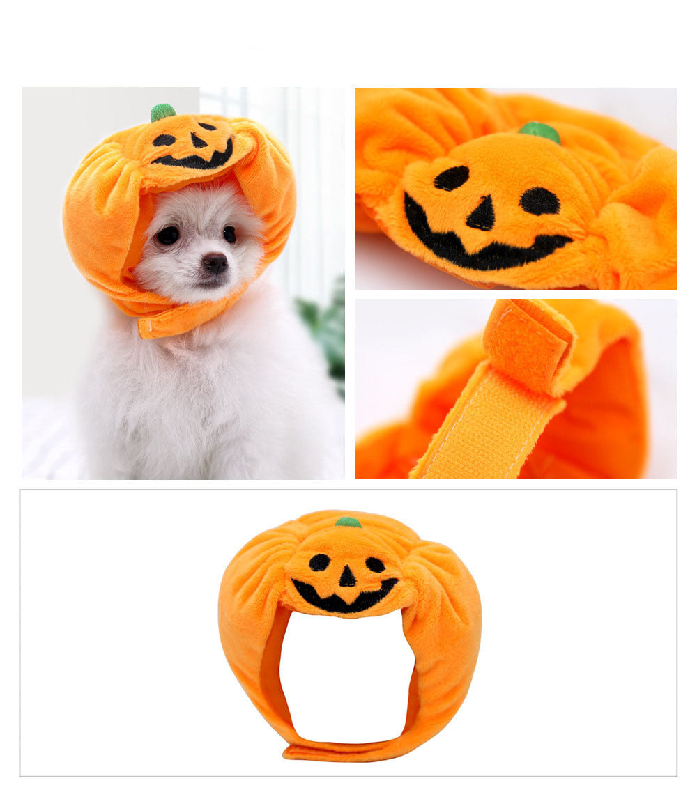 Fashion Halloween Pet Cat Dog Pumpkin Hat