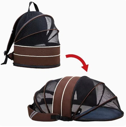 Portable Double Shoulder Pet Bag Breathable Cat Backpack