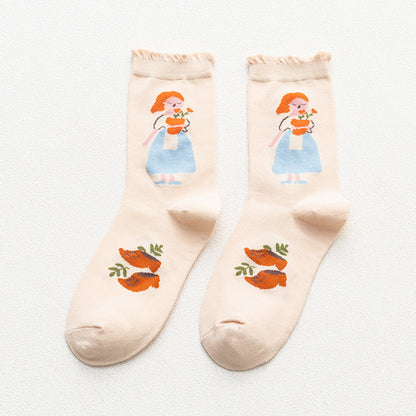 All-matching Caramel Cartoon Women&