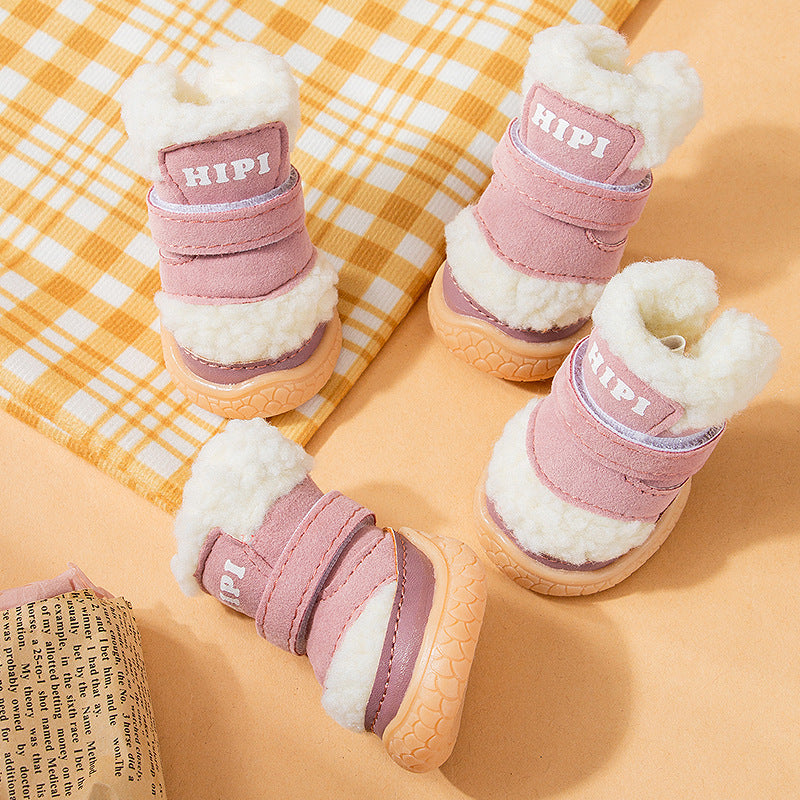 Autumn And Winter Pet Cotton Shoes Thickened Cotton Padded