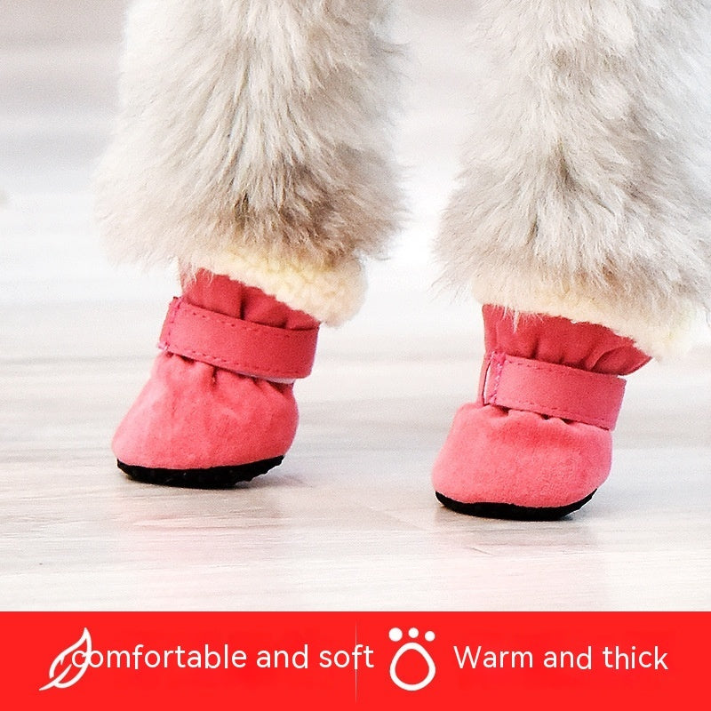 Fashion Simple Waterproof Warm Dog Shoes