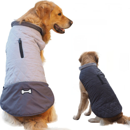 Dog Fall Winter Double-sided Waterproof Jacket