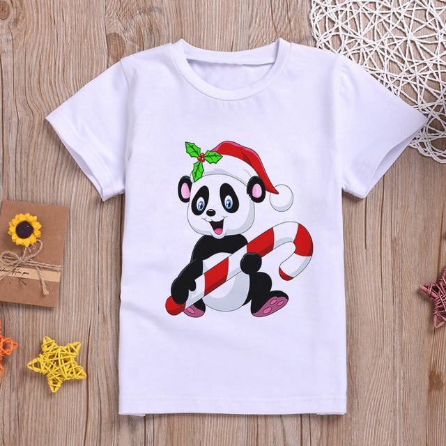 Panda print short sleeve