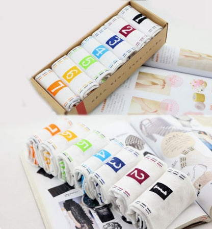 Seven days creative digital cotton socks sports socks lazy week couples socks