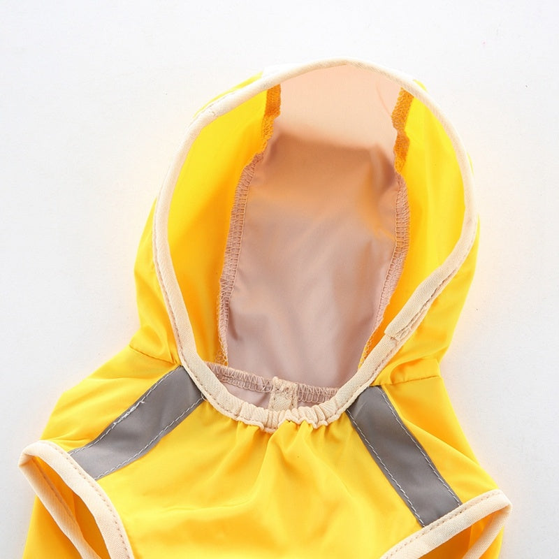 Dog reflective raincoat pet clothes