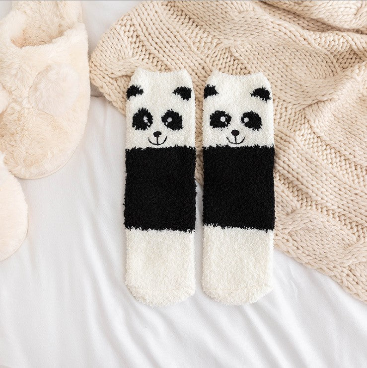 Cute Cartoon Animal Thickened Warm Women&