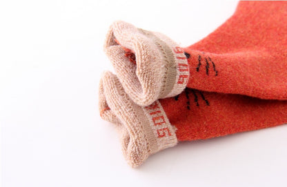 Cartoon Cotton Socks Wild Warm Thick Winter Wool