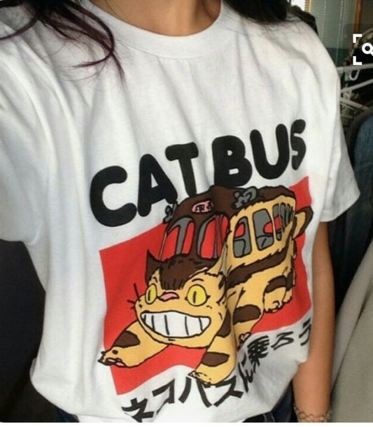 Totoro cat bus T-shirt