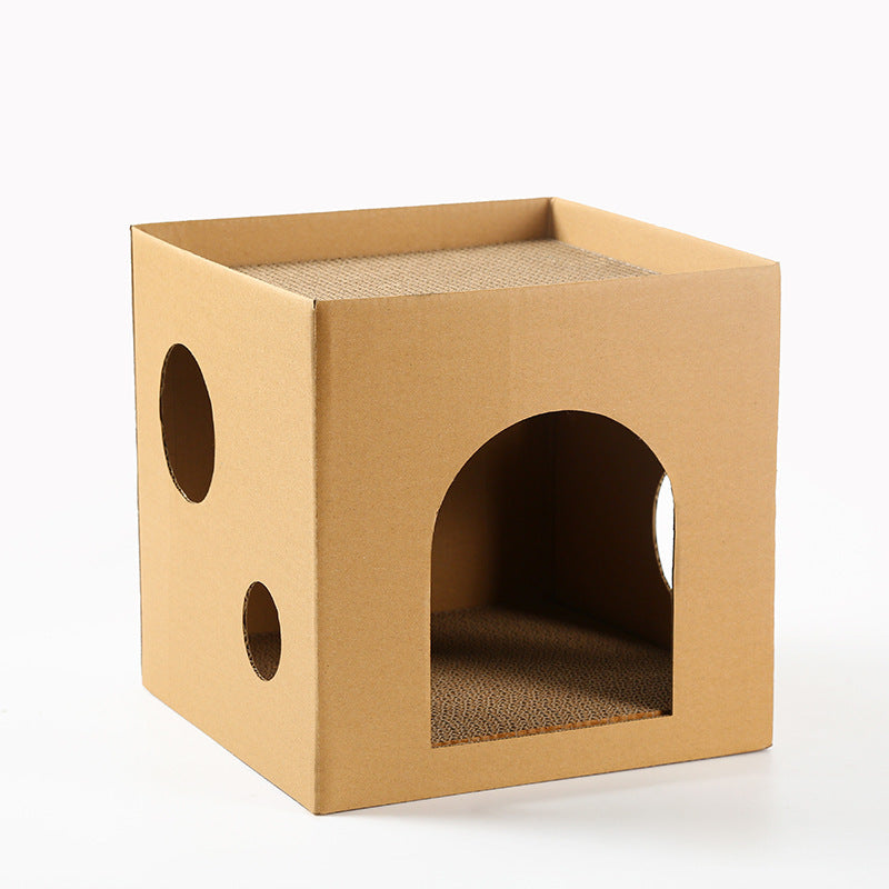 Diy Meow Star Human Products Corrugated Paper Cat House Bench Nest