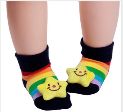 Cute Animal Cartoon Non-Slip Rubber Cotton Socks