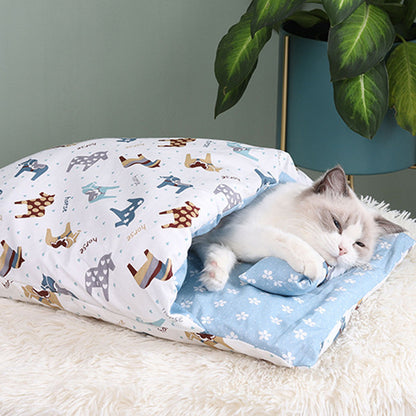 Cat Litter Winter Warm Cat Closed Removable And Washable Quilt