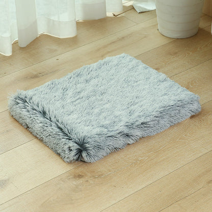 Pet winter plush square deep sleeping nest