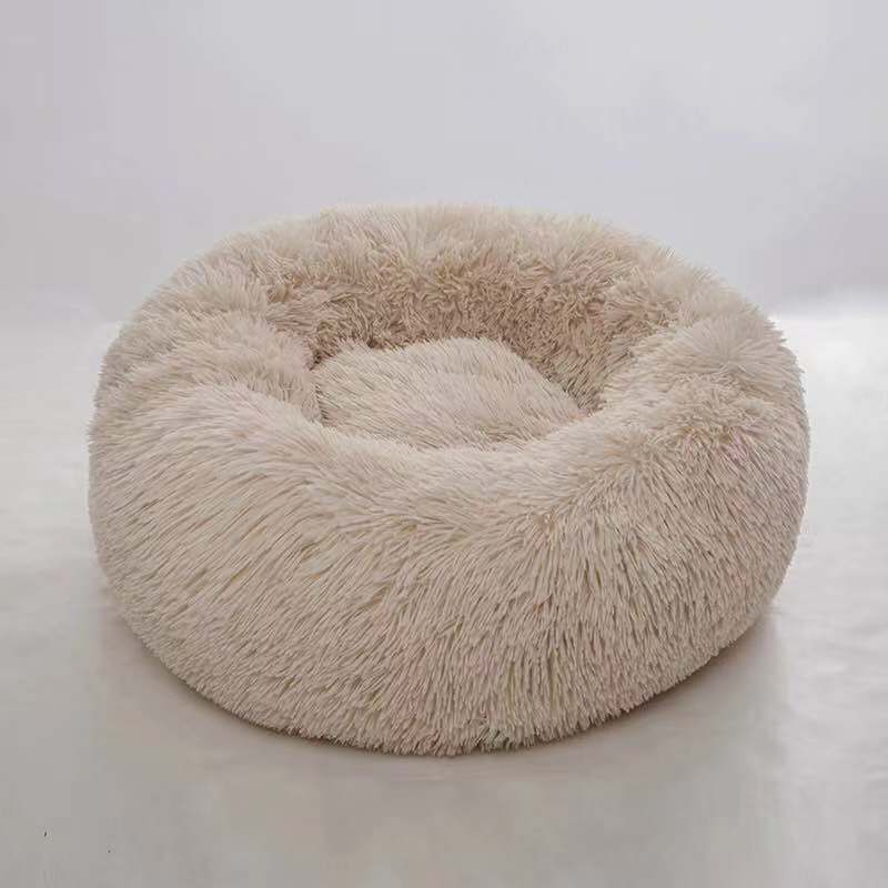 Round plush kennel