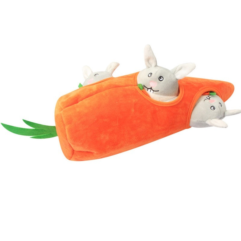 Pet voice toy carrot house