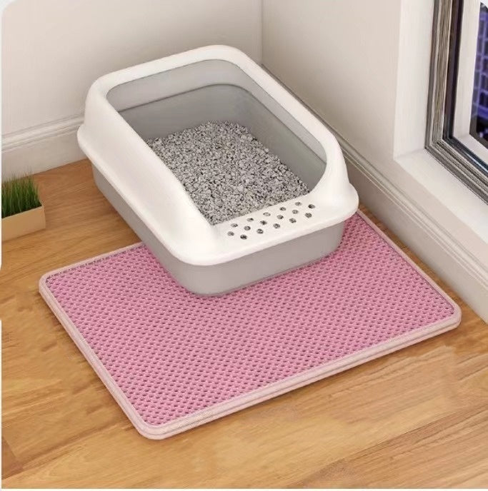 Cat Litter Mat Double Layer Filter Anti-bring Out