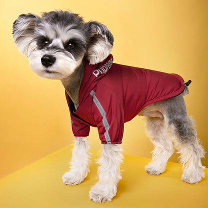 Winter Dog Clothing Plus Velvet Thick Jacket