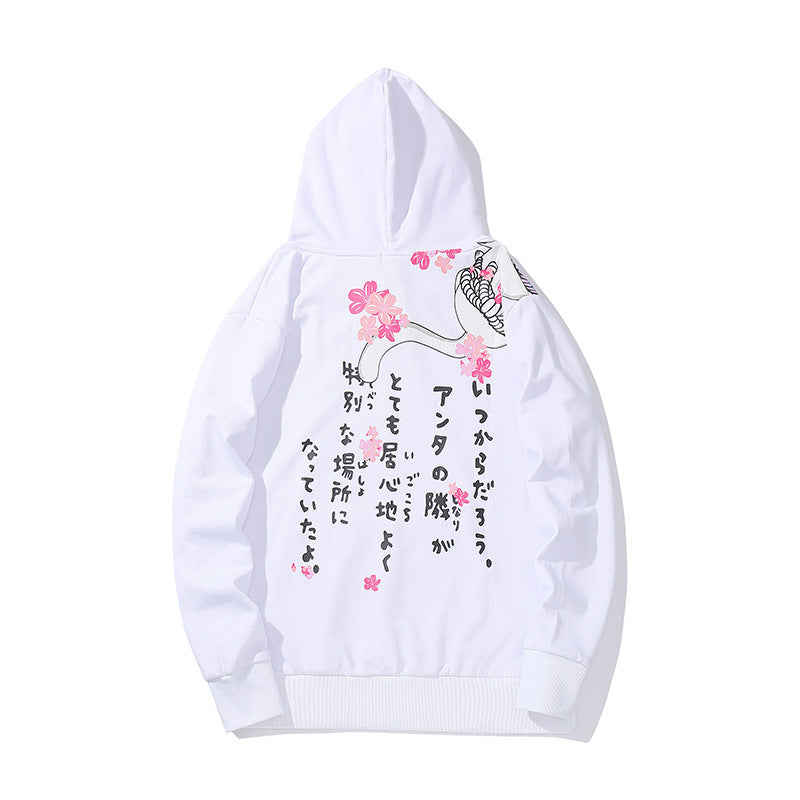 Cat print hoodie