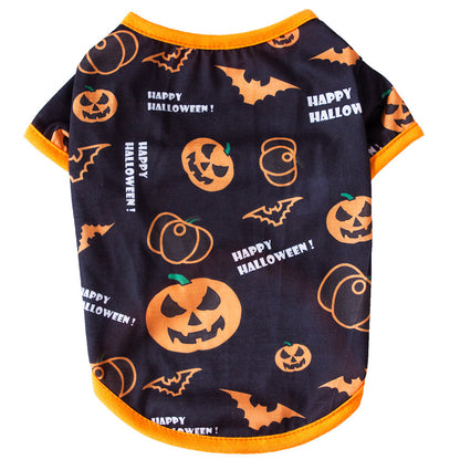 Fashionable And Simple Halloween Cat Pet Clothes