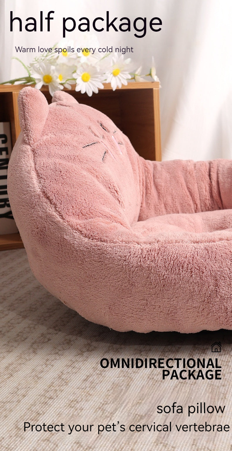 Big And Small  Trending Cartoon Pet Bed Dog Bed Cat Nest