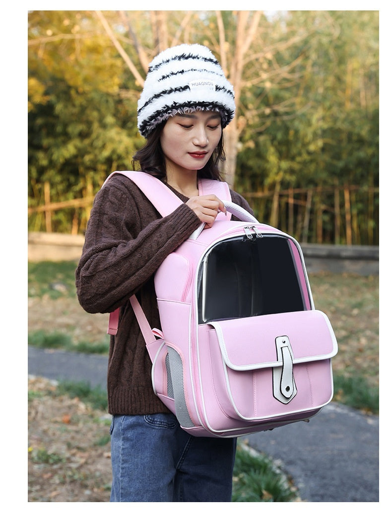 Simple Cat Bag Good-looking Outing Portable Portable Cat Backpack