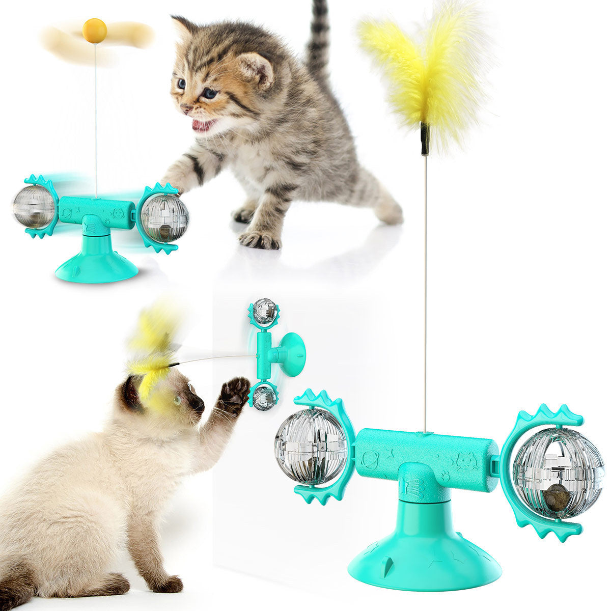 Cat Turntable Cat Windmill Toy Glowing Toy