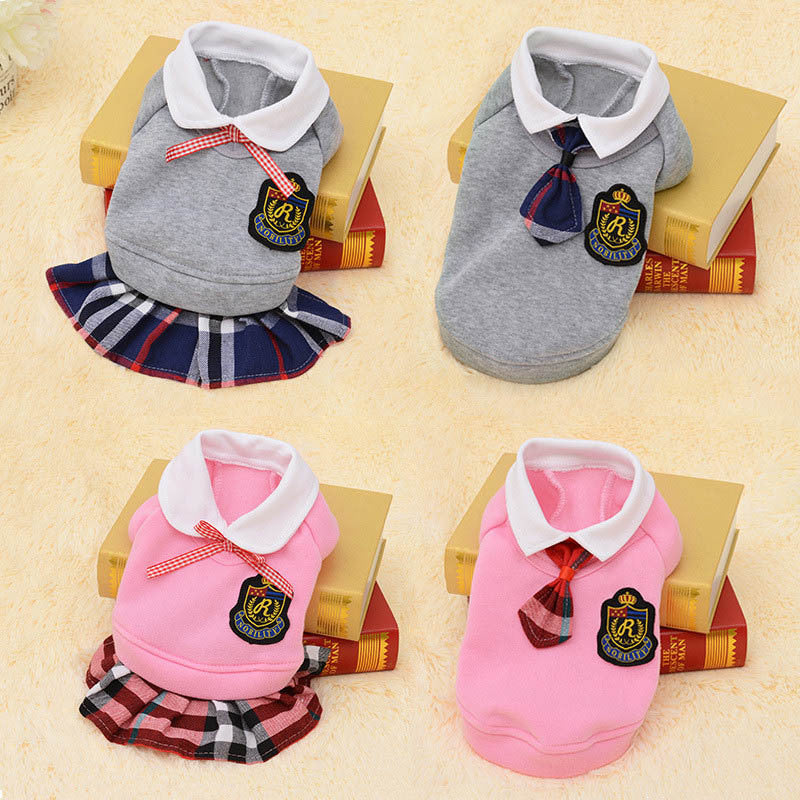 Couple dress pet clothes skirt