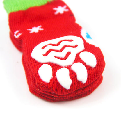 Pet Christmas Socks Print Dog Socks