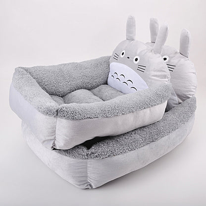 Winter Warm Puppy Cat Bed Sofa Washable Cartoon Pet Beds For Small Dogs CatsPets Products Accessories