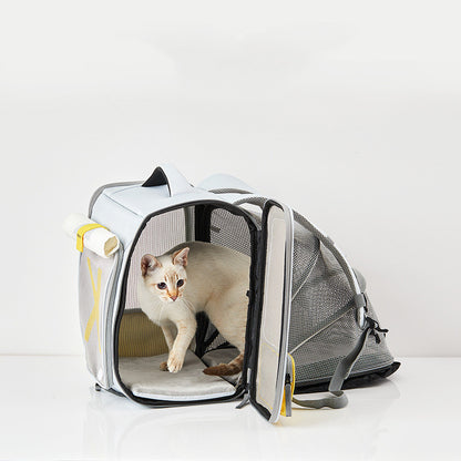 Backpack Cat Bag To Go Out In A Portable Space Capsule