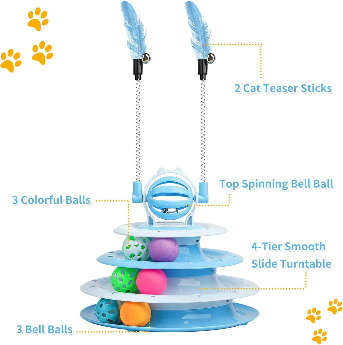 Cat Toys For Indoor Cats Kitten Toys Interactive Cat Toy Cat Puzzle Toy Cat Ball Toy