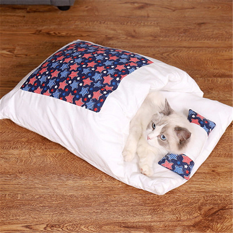 Cat Litter Winter Warm Cat Closed Removable And Washable Quilt