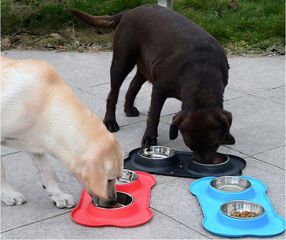 Pet double bowl