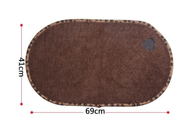 Microfiber Dog Bowl Place Mat