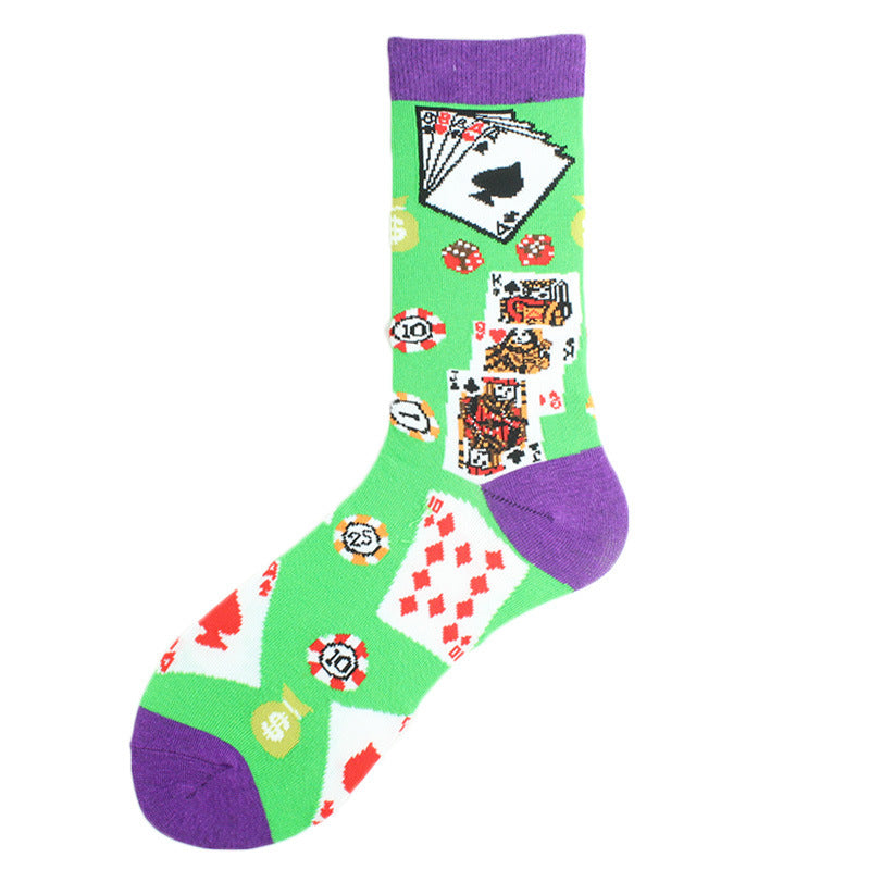 Fashion Printed Cotton Socks For Lovers