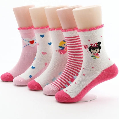 5pairs Lot Spring Socks Cotton Soc