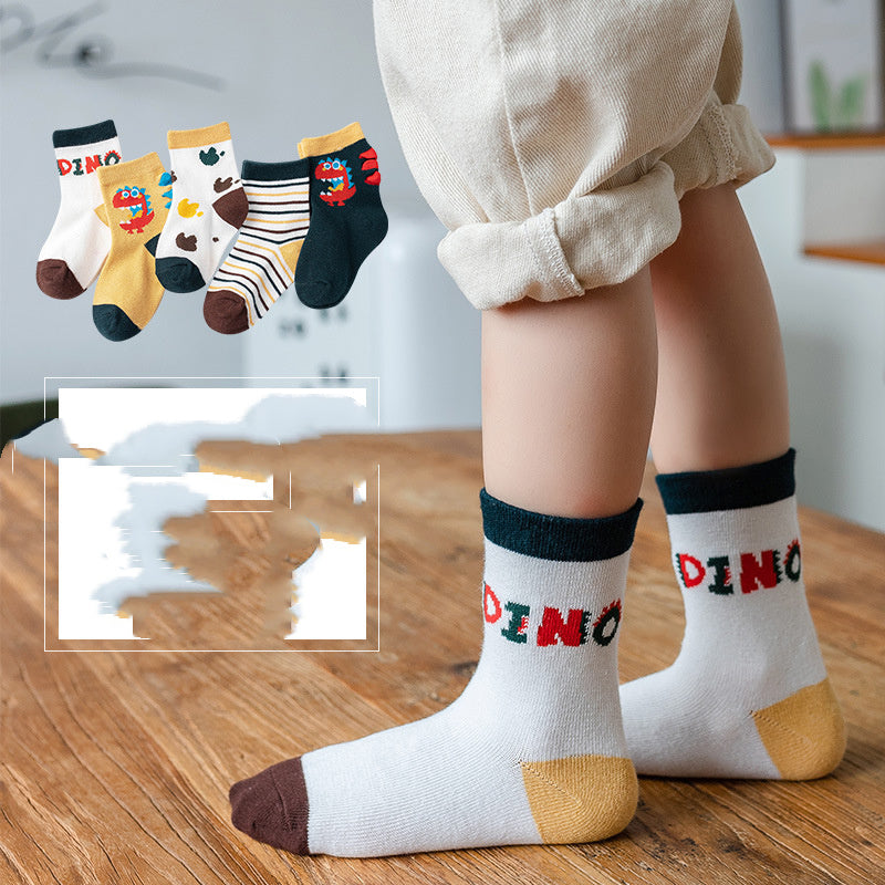 Boy And Girl Cartoon Children Socks