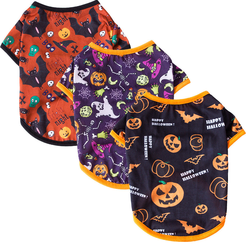 Fashionable And Simple Halloween Cat Pet Clothes