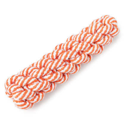 Striped cotton rope pet toy