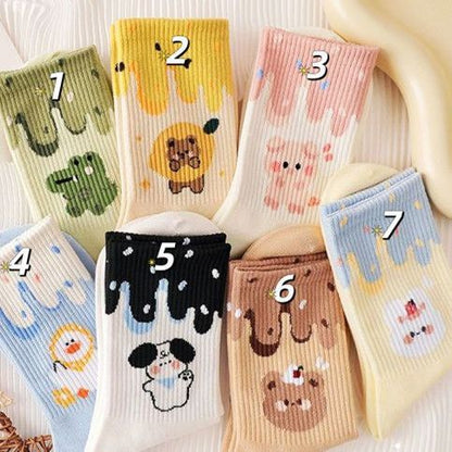 All-match Middle Tube Female Student Middle Tube Korean Style Sweet Cute Japanese Trendy Socks