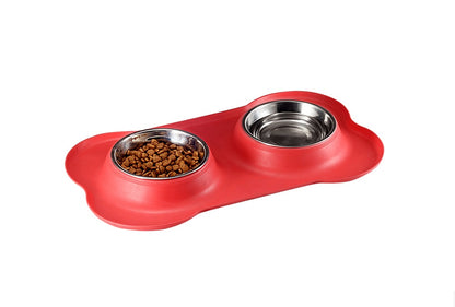 Pet double bowl