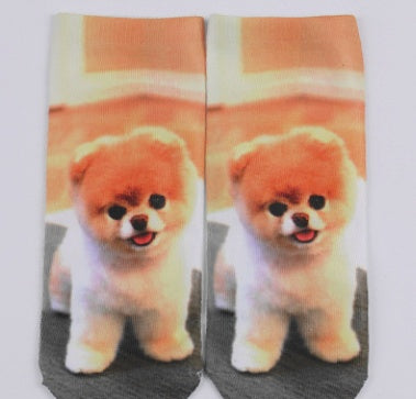 3D Socks European And American Personality Harajuku Socks Printing Socks Cartoon Animal