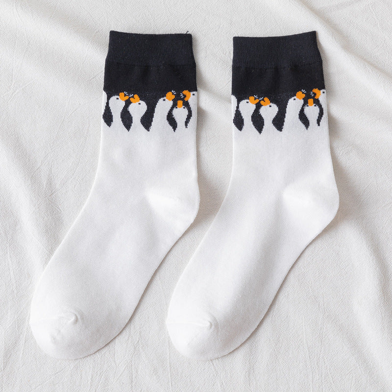 Cute duck cartoon japanese socks