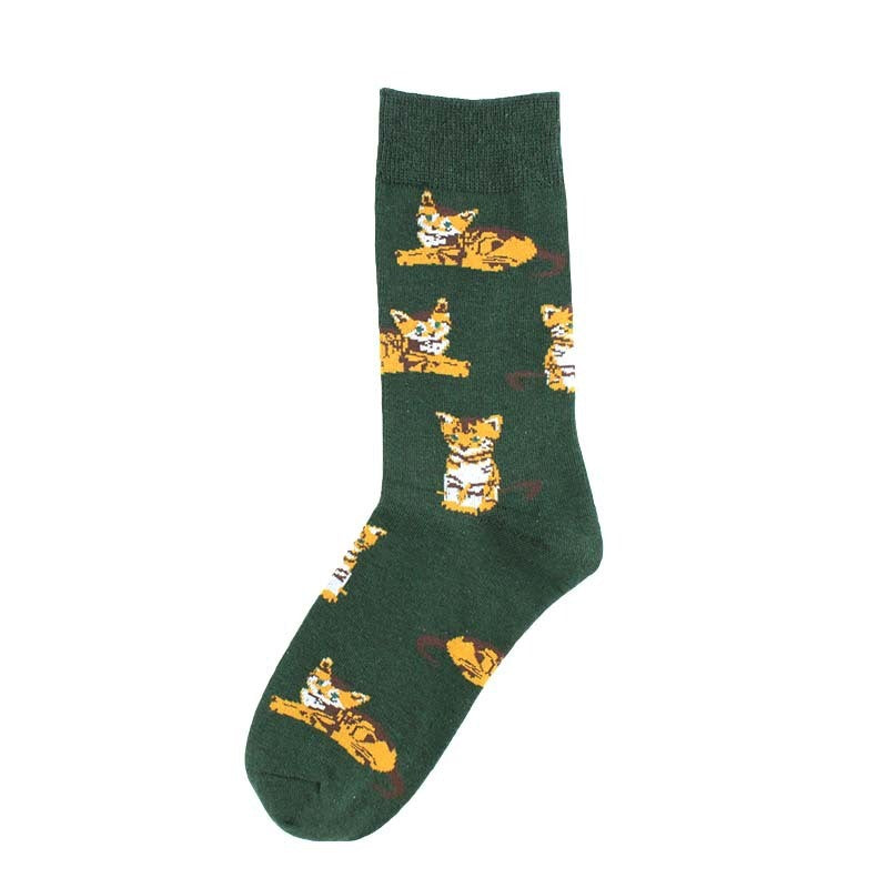 New Cute Pet Cute Shiba Inu Orange Tabby Cat Cute Pig Cotton Socks