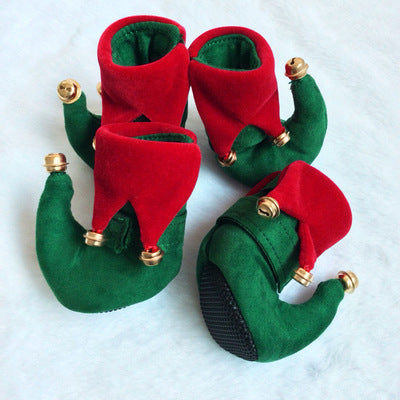 Dog shoes christmas