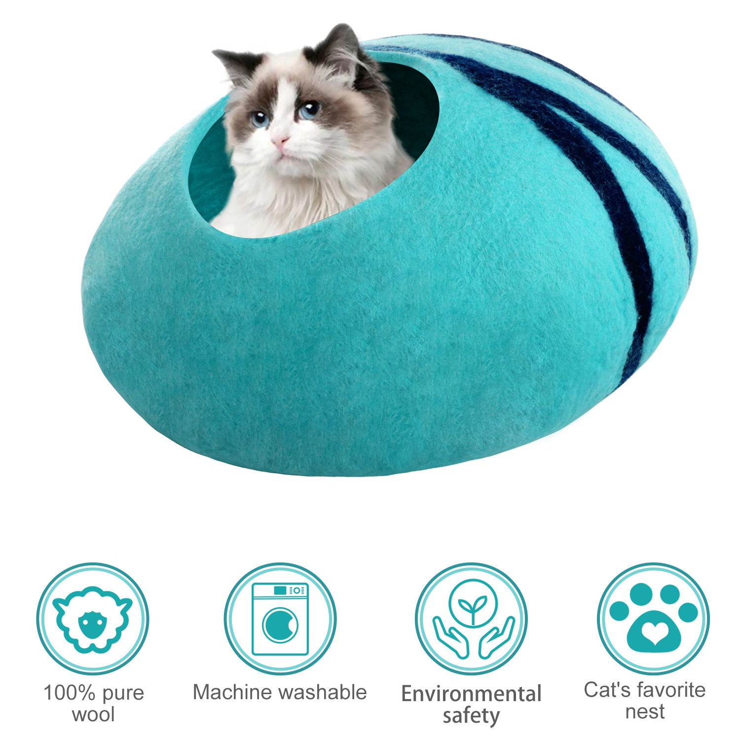 Warm woolen egg cat hole fashion pet house